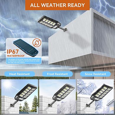 Adewalk Solar Lights Outdoor Waterproof, Solar Security Flood Lights Motion Sensor for Yard, 2 Pack