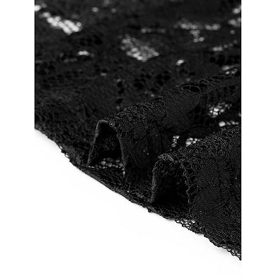 Maxi Lace Skirt for Women's Elastic High Waisted Flowy Summer Casual Long Skirts