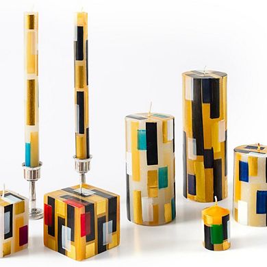 Klimt Painted Candles