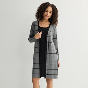 Petite Sandra Darren Mock Jacket Sweater Dress