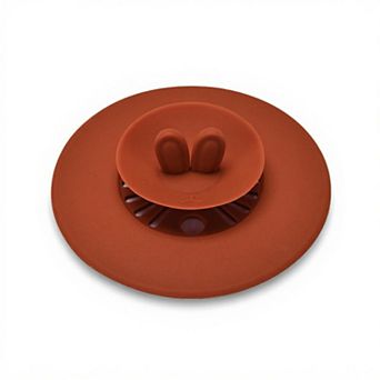 Silicone Bunny Ear Cup Lid Dustproof Insulated Drink Cover with Pop Up Vent Seal