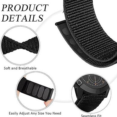 3-Pack Ultralight Nylon Sport Watch Band for Garmin