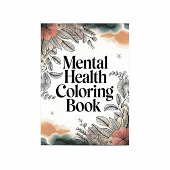 Adult Mindfulness Coloring Book with Floral Designs Stress Relief Art Activity Book 28 Pages