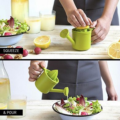 Handheld Citrus Juicer with Spout and Handle Manual Lemon Juicing Container