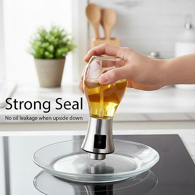 Oil Sprayer Bottle for Cooking with Fine Mist Spray Pump and Glass Container