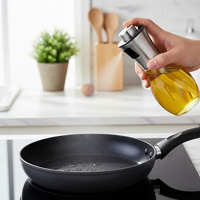 Oil Sprayer Bottle for Cooking with Fine Mist Spray Pump and Glass Container