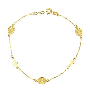 Forever 14K Gold Mary Station Bracelet