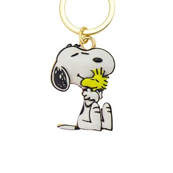 Peanuts Snoopy & Woodstock Enamel Bag Charm Keychain