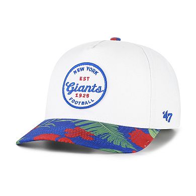 Men's '47 White/Royal New York Giants Beach Side Hitch Adjustable Hat