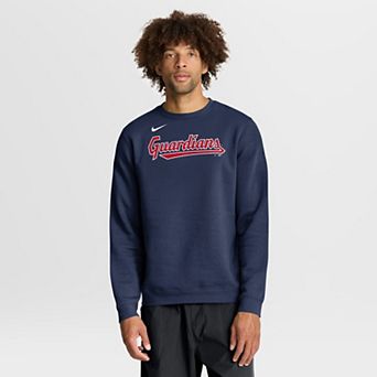 Men's Nike Navy Cleveland Guardians Primetime Wordmark Sweatshirt