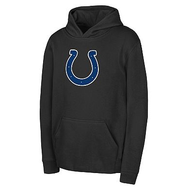 Youth Black Indianapolis Colts Team Logo Pullover Hoodie