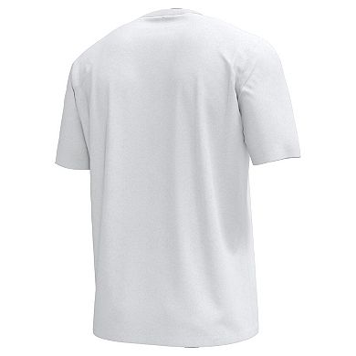 Men's Under Armour White Maryland Terrapins Iridescent Icon T-Shirt