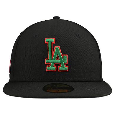 Men's New Era Black Los Angeles Dodgers Mexico 59FIFTY Fitted Hat