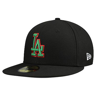 Men's New Era Black Los Angeles Dodgers Mexico 59FIFTY Fitted Hat