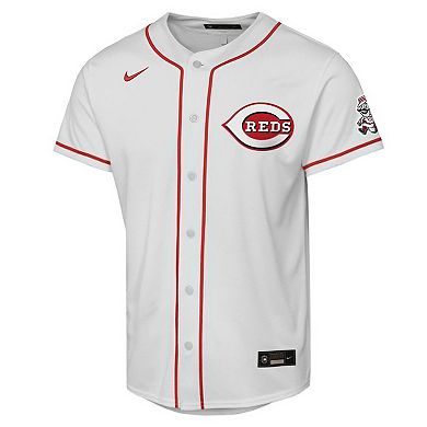 Youth Nike White Cincinnati Reds Home Stadium Jersey