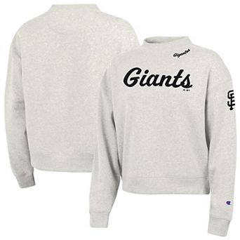 Women's Champion Stone San Francisco Giants Triumph Tri-Blend Sweatshirt