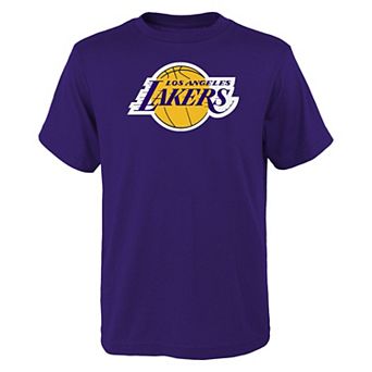 Youth Outerstuff Purple Los Angeles Lakers Primary Logo T-Shirt