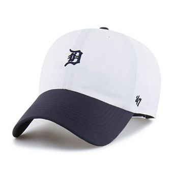 Men's '47 White/Navy Detroit Tigers Vista Mini Clean Up brrr Adjustable Hat