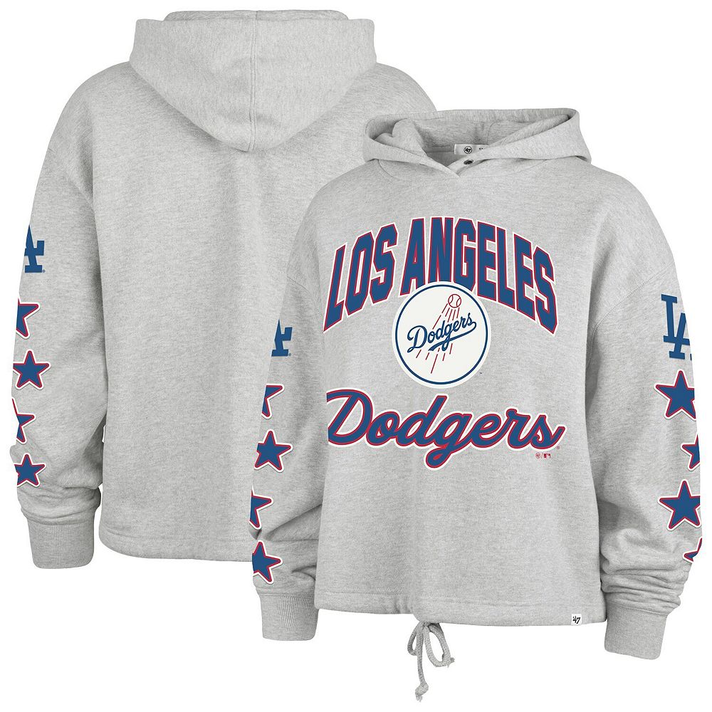 Women's '47 Heather Gray Los Angeles Dodgers Plus Size Starry Eye
