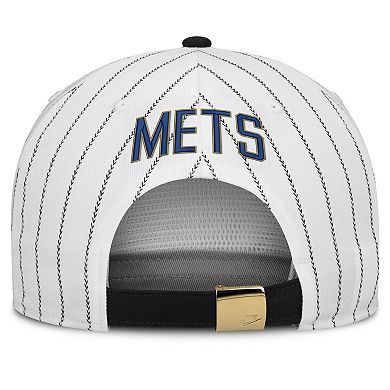 Men's Nike White/Black New York Mets Cooperstown Collection Pro Adjustable Hat