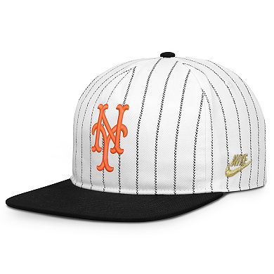 Men's Nike White/Black New York Mets Cooperstown Collection Pro Adjustable Hat