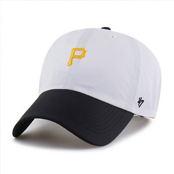 Men's '47 White/Black Pittsburgh Pirates Vista Mini Clean Up brrr Adjustable Hat