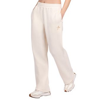 Women's Starter Cream Dallas Cowboys Pastel High Waisted Travel Fleece Pants