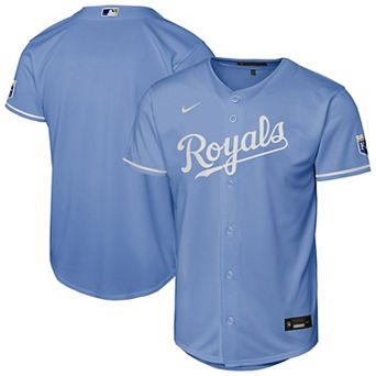 Youth Nike Light Blue Kansas City Royals Alternate Stadium Jersey