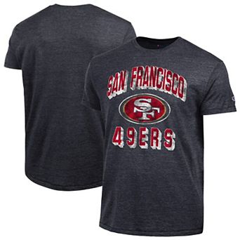 Men's Champion Black San Francisco 49ers Ultimate Tri-Blend T-Shirt