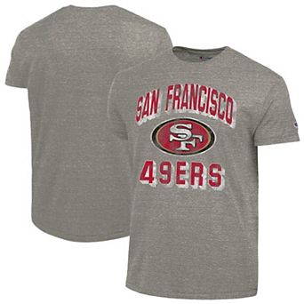 Men's Champion Charcoal San Francisco 49ers Ultimate Tri-Blend T-Shirt