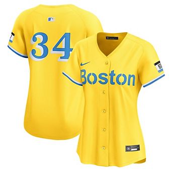 Women's Nike David Ortiz Gold Boston Red Sox City Connect Limited Jersey