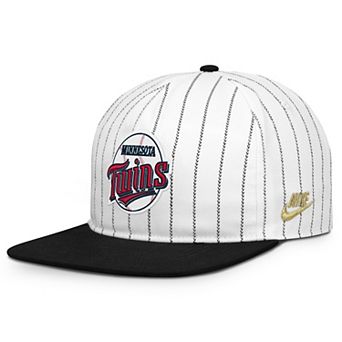 Men's Nike White/Black Minnesota Twins Cooperstown Collection Pro Adjustable Hat