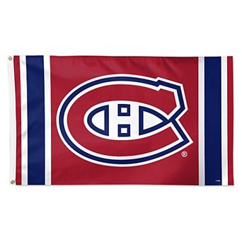 WinCraft Montreal Canadiens 3' x 5' Logo Stripe Deluxe Single-Sided Flag