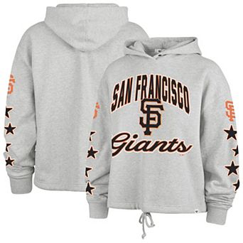 Women's '47 Heather Gray San Francisco Giants Plus Size Starry Eye Hoodie