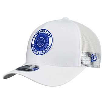 Men's New Era White Chicago Cubs 2026 Spring Training Fan Pack 9SEVENTY Adjustable Trucker Hat