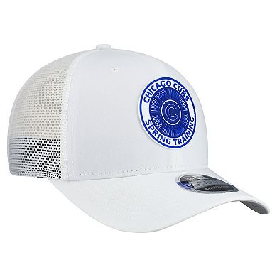 Men's New Era White Chicago Cubs 2026 Spring Training Fan Pack 9SEVENTY Adjustable Trucker Hat