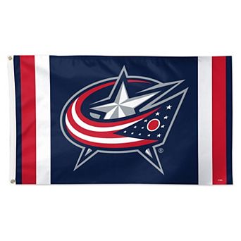 WinCraft Columbus Blue Jackets 3' x 5' Logo Stripe Deluxe Single-Sided Flag