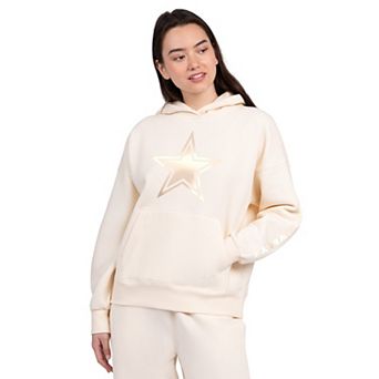 Women's Starter Cream Dallas Cowboys Pastels Relaxed Travel Hoodie