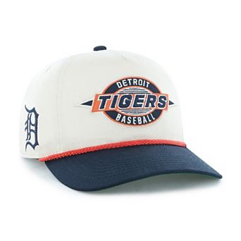 Youth '47 Natural/Navy Detroit Tigers Frame Out Hitch Adjustable Hat