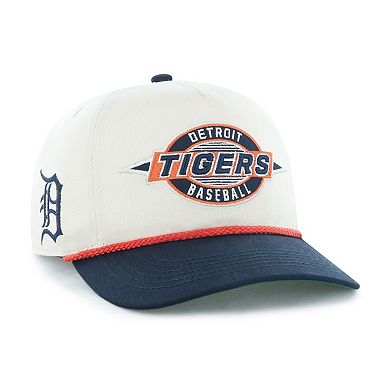 Youth '47 Natural/Navy Detroit Tigers Frame Out Hitch Adjustable Hat
