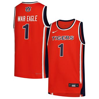 Youth Nike #1 Orange Auburn Tigers Replica Basketball Jersey