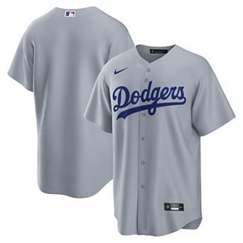 Men's Nike Gray Los Angeles Dodgers Road Replica Jersey