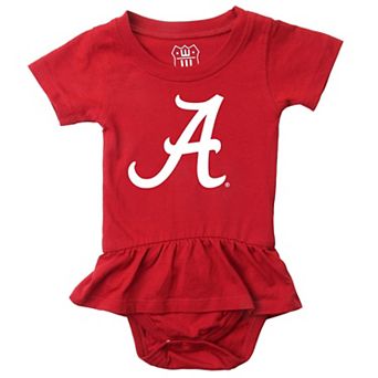 Girls Infant Wes & Willy Crimson Alabama Crimson Tide Skirted Bodysuit