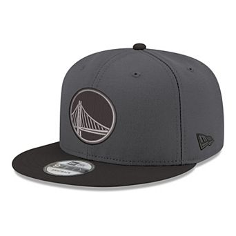 Men's New Era Gray/Black Golden State Warriors Logo 2-Tone 9FIFTY Snapback Hat