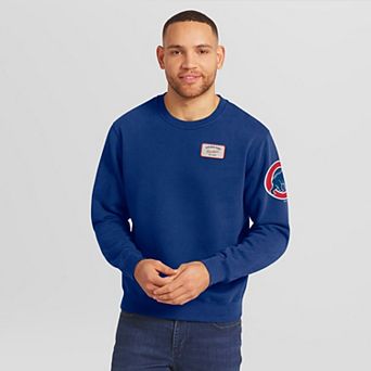 Men's Darius Rucker Collection by Fanatics Royal Chicago Cubs Washed Crew Neck Pullover Sweatshirt