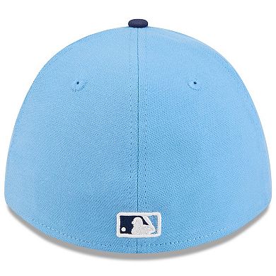 Men's New Era Light Blue/Navy Tampa Bay Rays 2026 Spring Training M-Crown 39THIRTY Flex Hat
