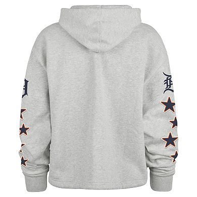 Women's '47 Heather Gray Detroit Tigers Plus Size Starry Eye Hoodie