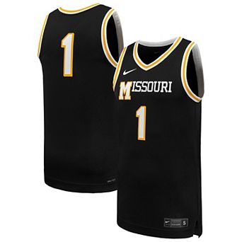 Men's Nike #1 Black Missouri Tigers Replica Basketball Jersey