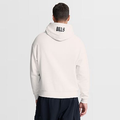 Men's Fanatics Cream Buffalo Bills Oversized Type Play Location Hoodie