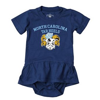 Girls Infant Wes & Willy Blue North Carolina Tar Heels Skirted Bodysuit